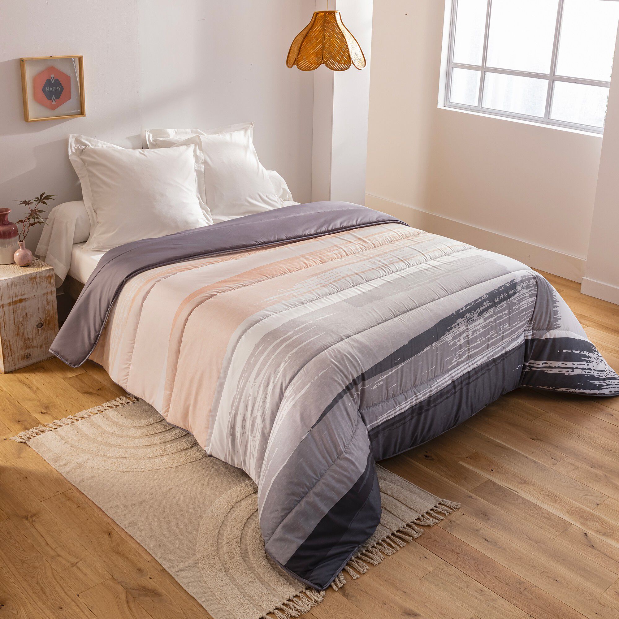 Couette microfibre imprimée Pastel 200g/m²