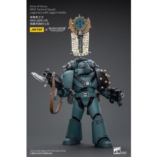 Warhammer: The Horus Heresy Actionfigur: Sons of Horus - MKVI Tactical Squad Legionary with Legion Vexilla