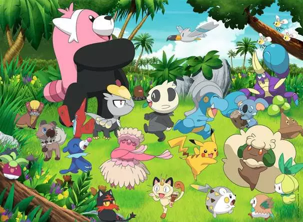 Kinderpuzzle ab 9 Jahren - Wilde Pokémon - 300 Teile
