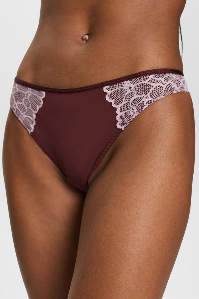 Hipster-String mit Spitze