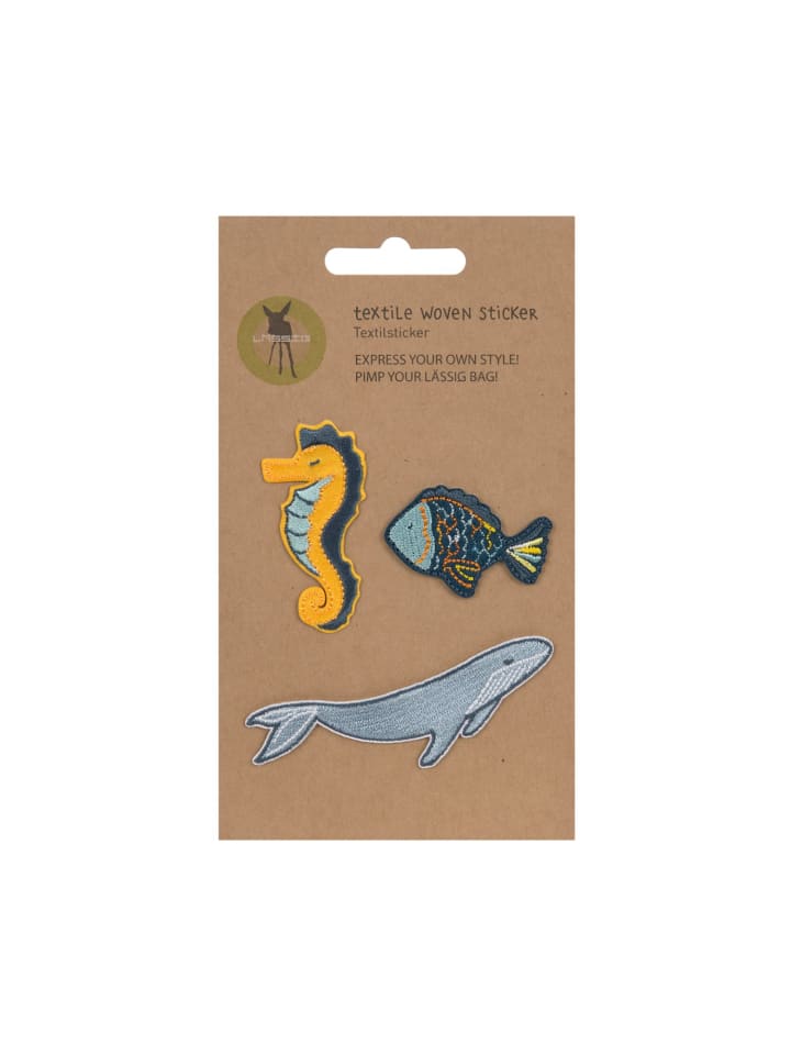 Lässig Lässig Textil-Sticker (3 Stk) - Schul Set Unique, Stick on Sea günstig kaufen onesize