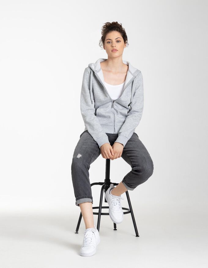 Sweatjacke - Kapuze