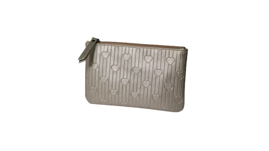 KANIA Kosmetiktasche Gold Herz gold
