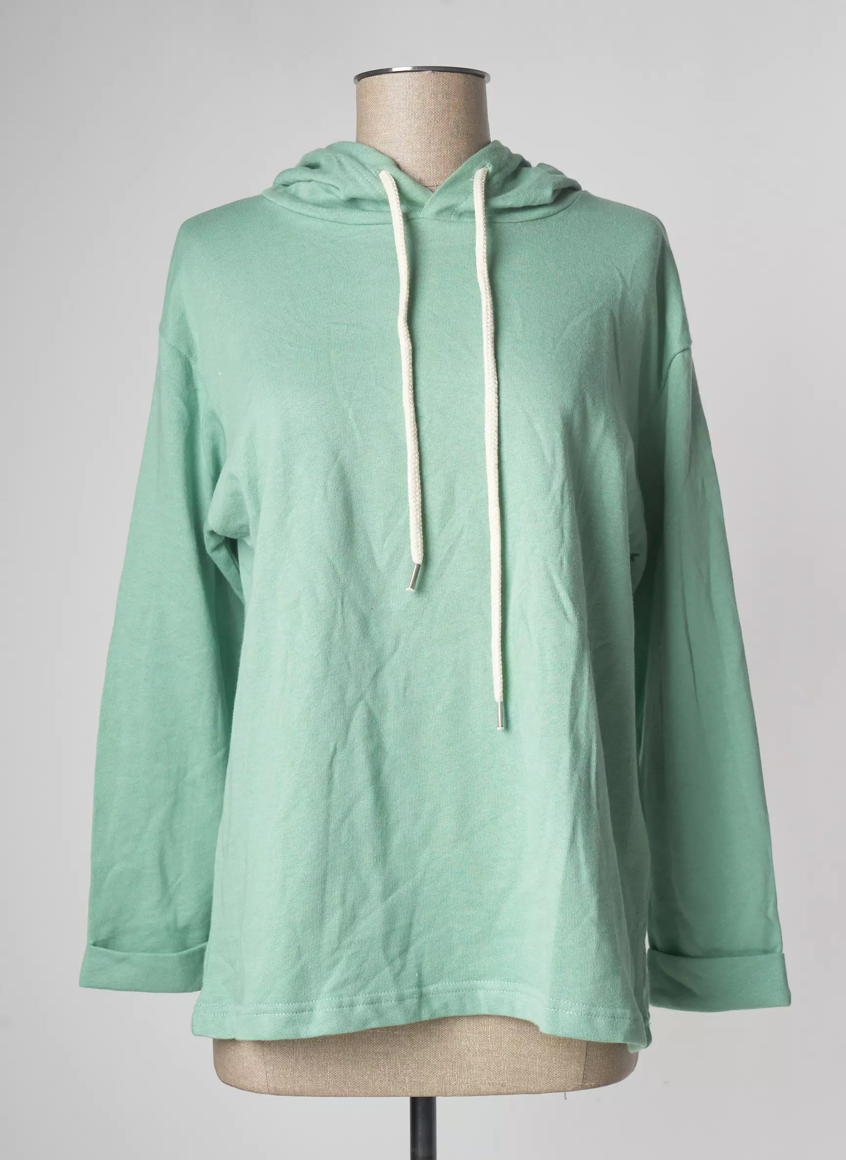 Lazy   Cosy Sweat Capuche Femme couleur vert