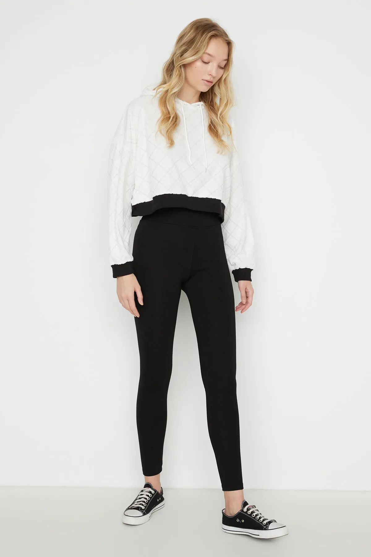 Trendyol Collection  Leggings - Schwarz - Hoher Bund