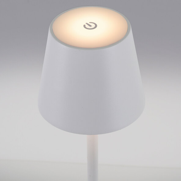 LED-Akku-Tischleuchte Buria, 2er Set, weiß