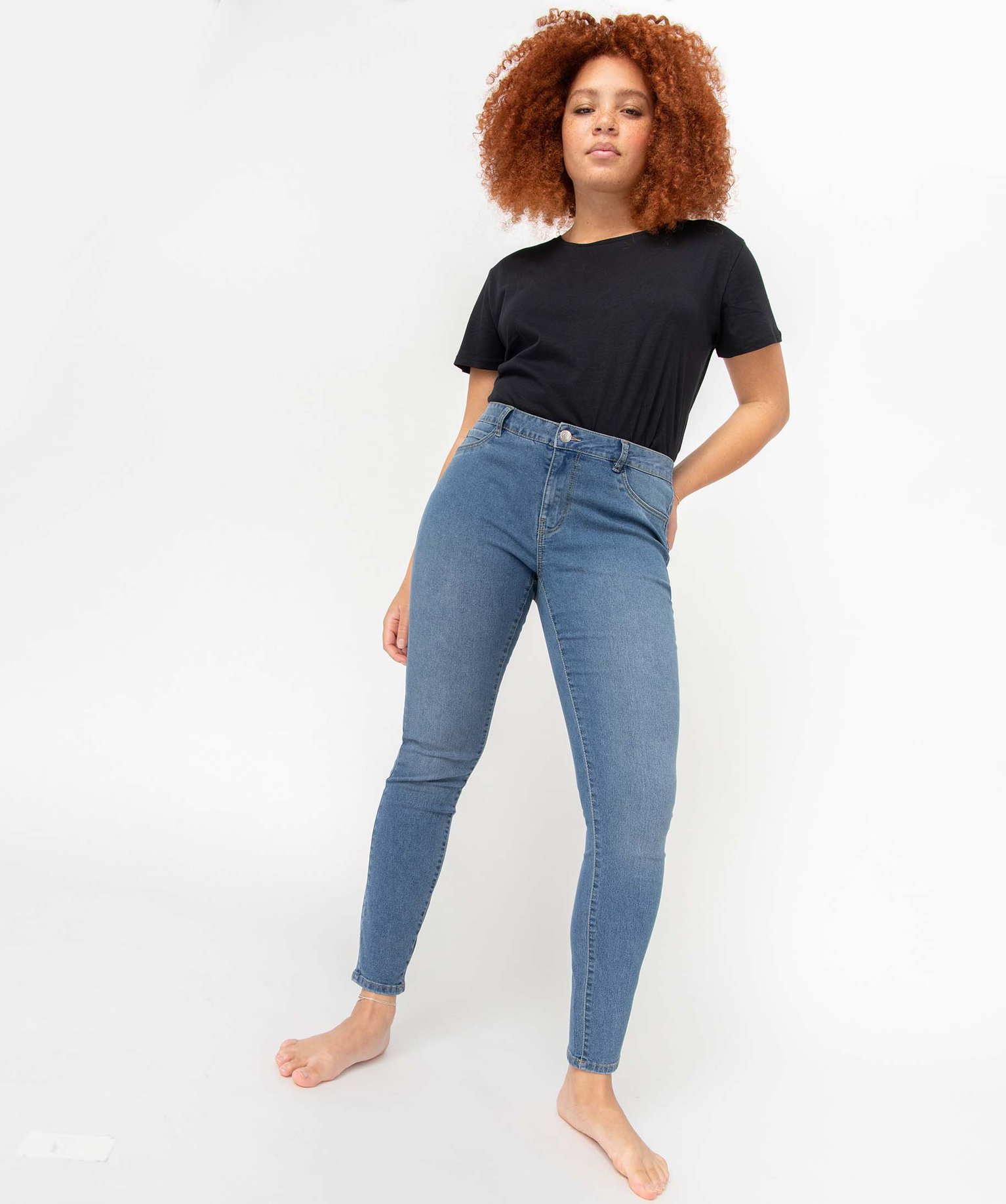 Jean femme coupe Slim stone | GEMO