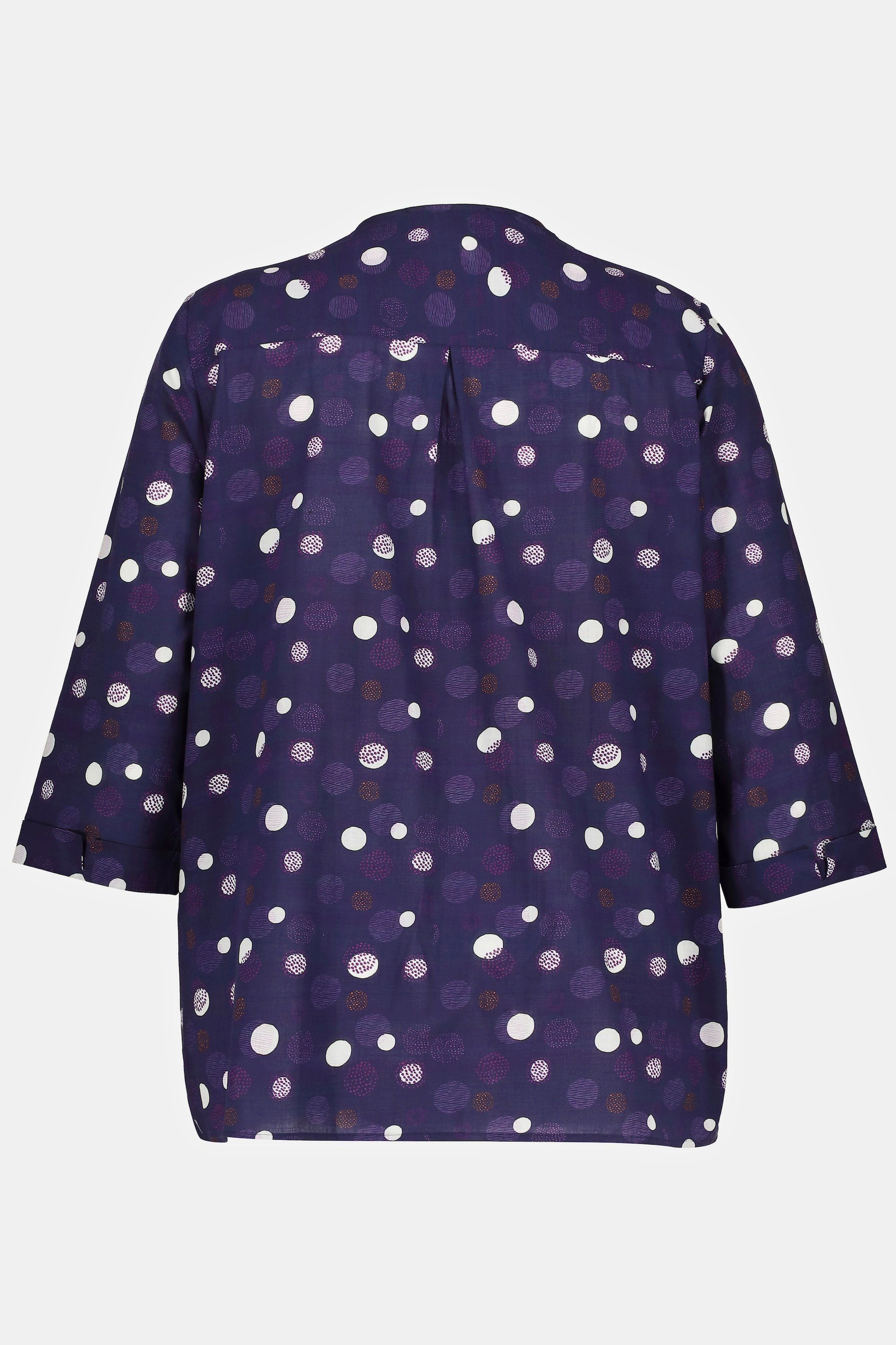 Ulla Popken Umstandsbluse Bellieva-Bluse Stillfunktion Rundhals Biobaumwolle