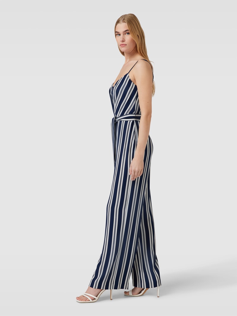 Jumpsuit mit Streifenmuster Modell 'TAMELIA' in marineblau