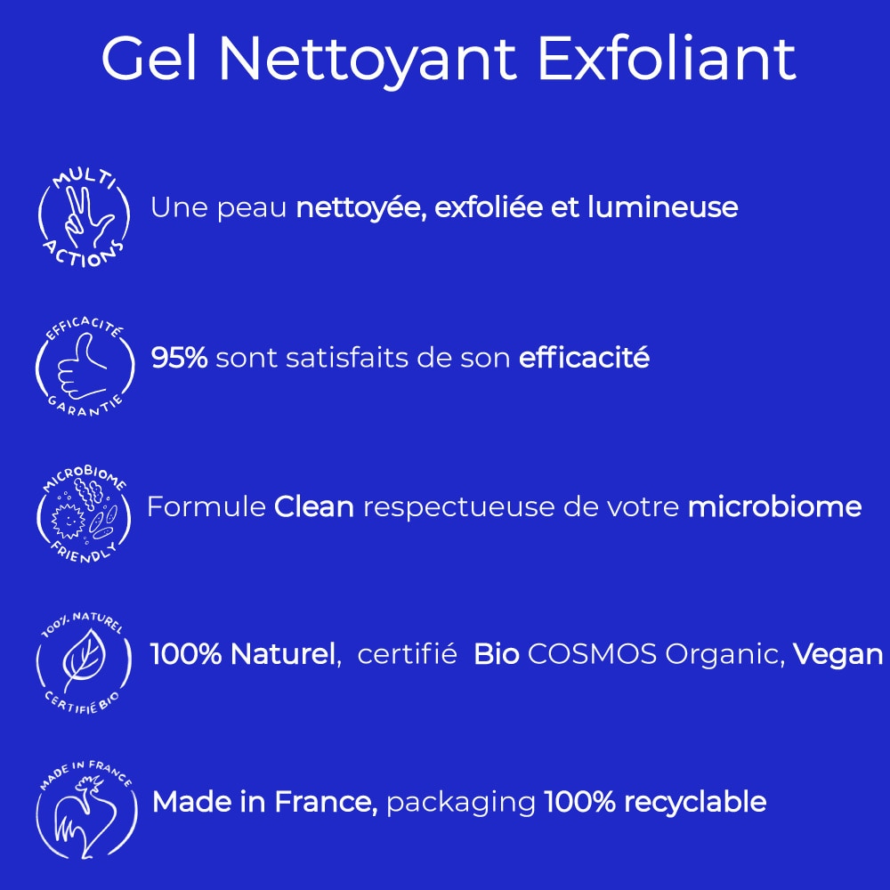 demain Go For Glow Gel Nettoyant Exfoliant Éclat Universel