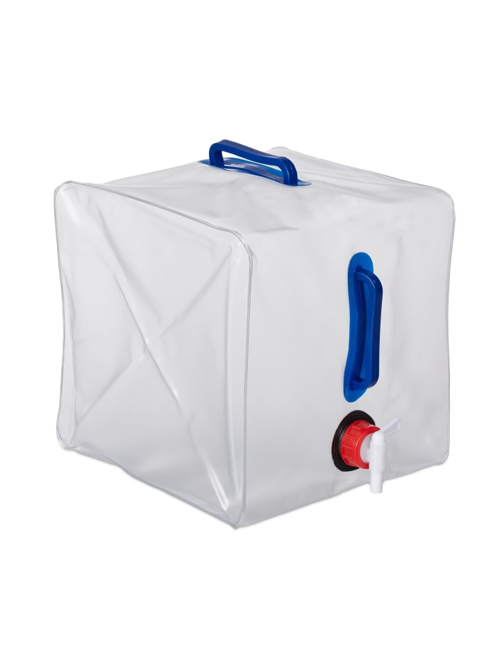 relaxdays 4x Wasserkanister in Transparent - 20 l günstig kaufen onesize