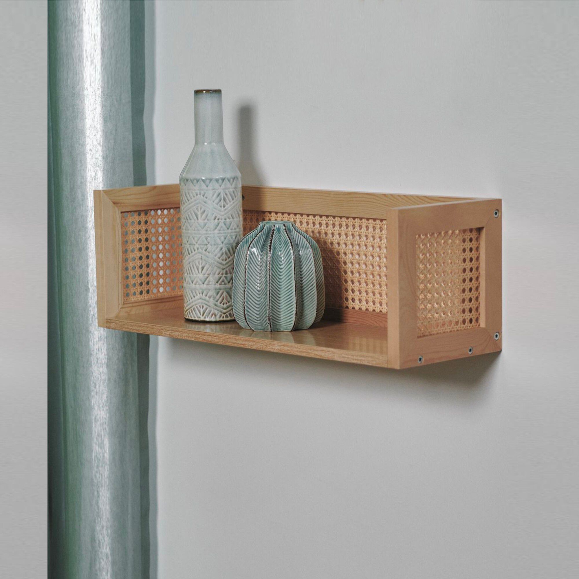 Etagère en cannage bois