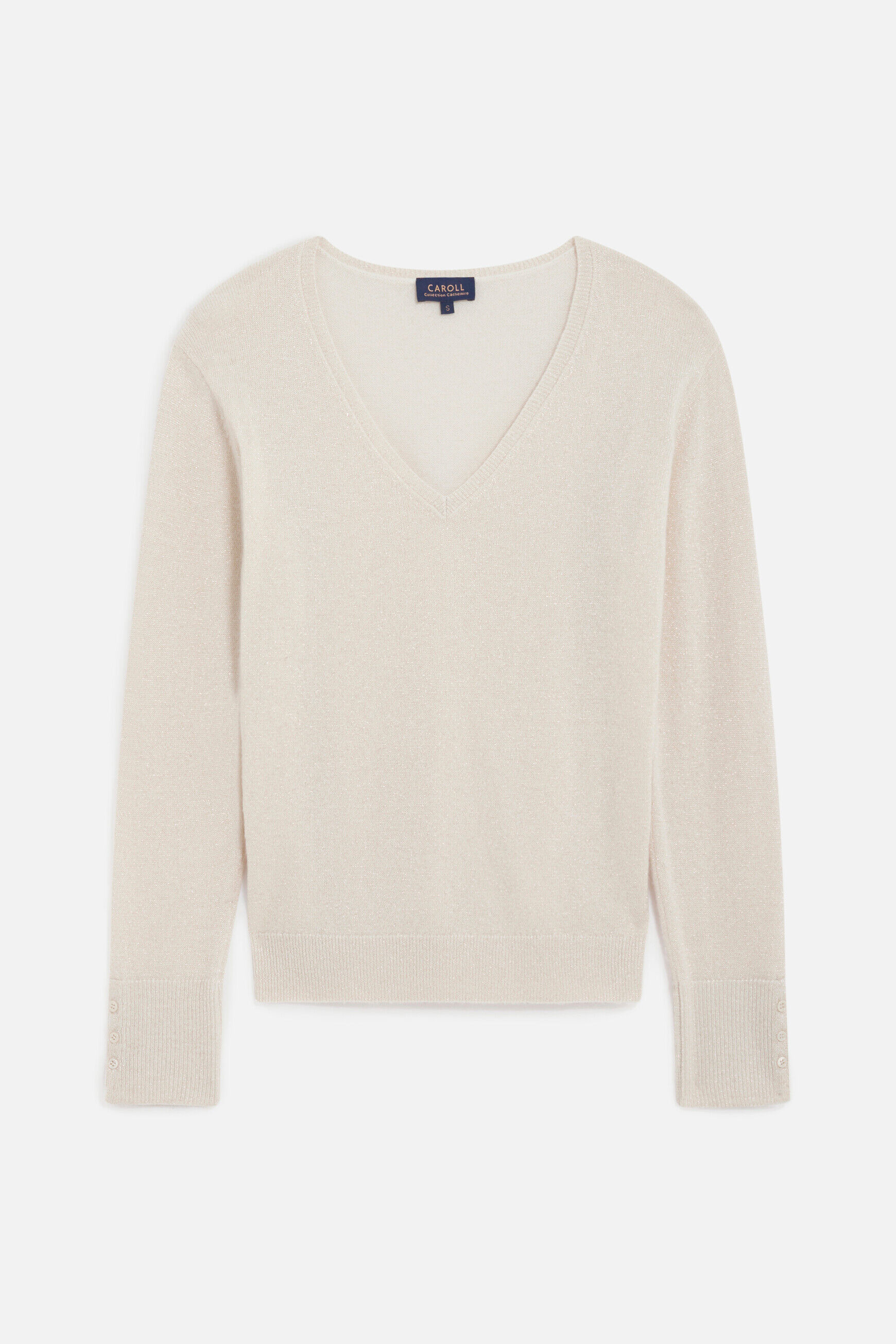 Pull marianne lurex ivoire femme