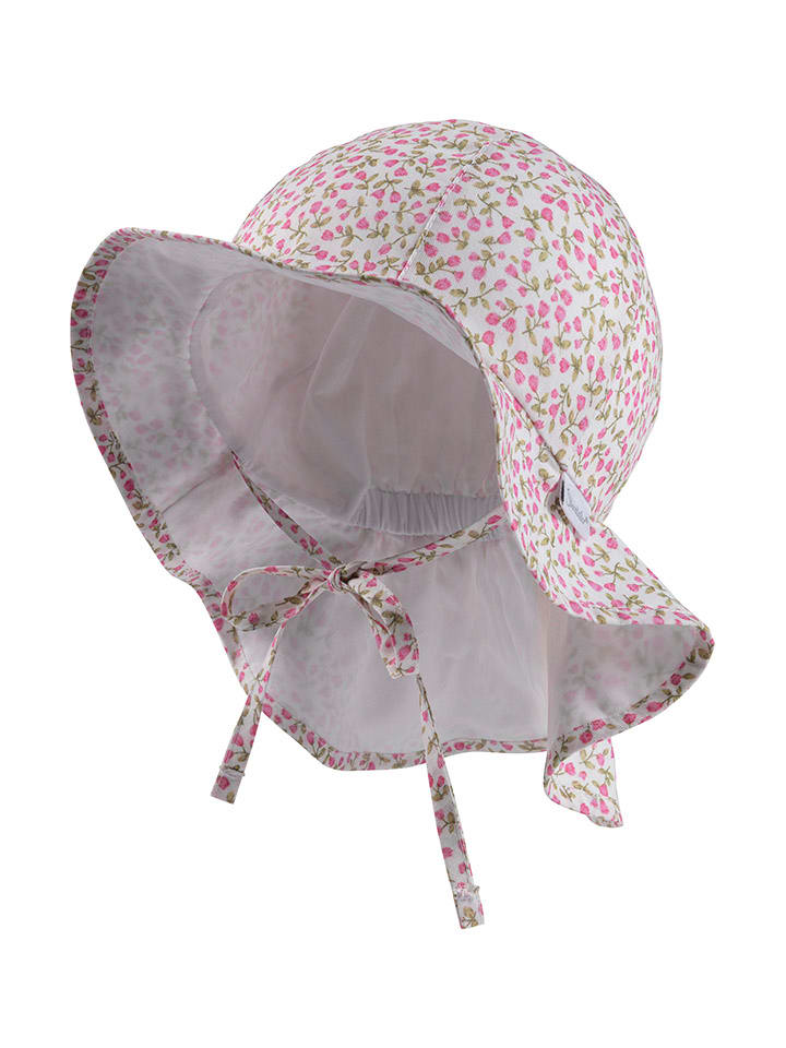 Sterntaler Sonnenhut in Weiß/ Pink günstig kaufen