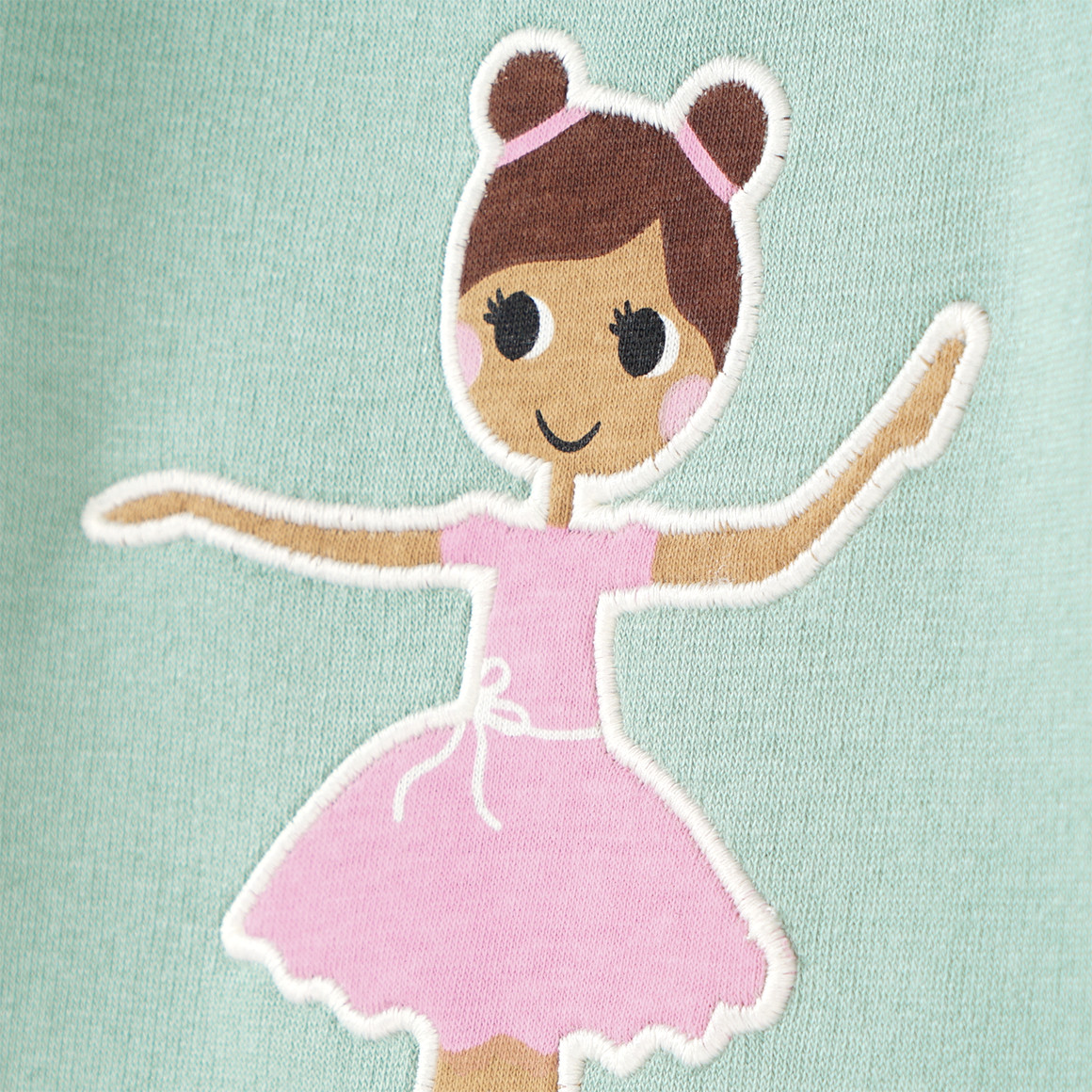 Baby Sweatkleid mit Ballerina-Applikation