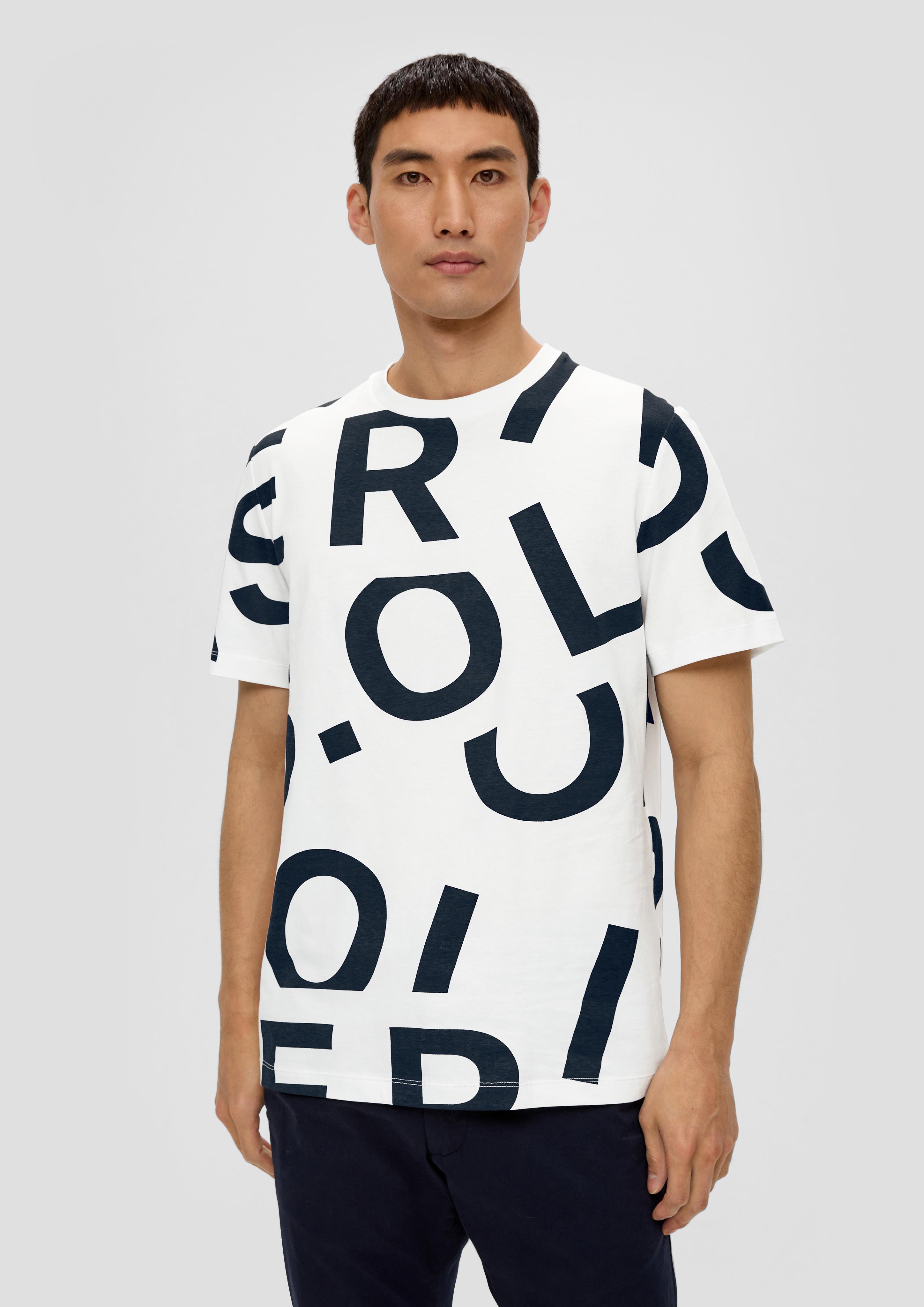 Baumwollshirt mit Allover-Print  2138640-01F1