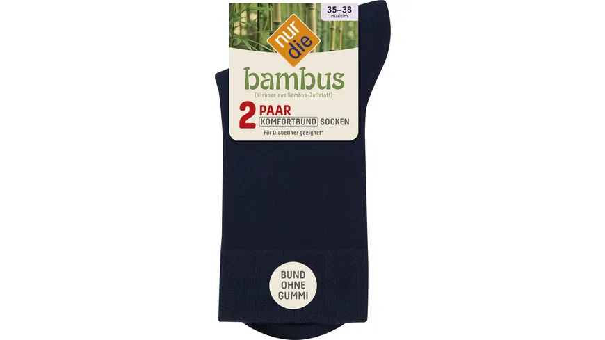 NUR DIE Damen Socken Komfort 2er Pack maritim