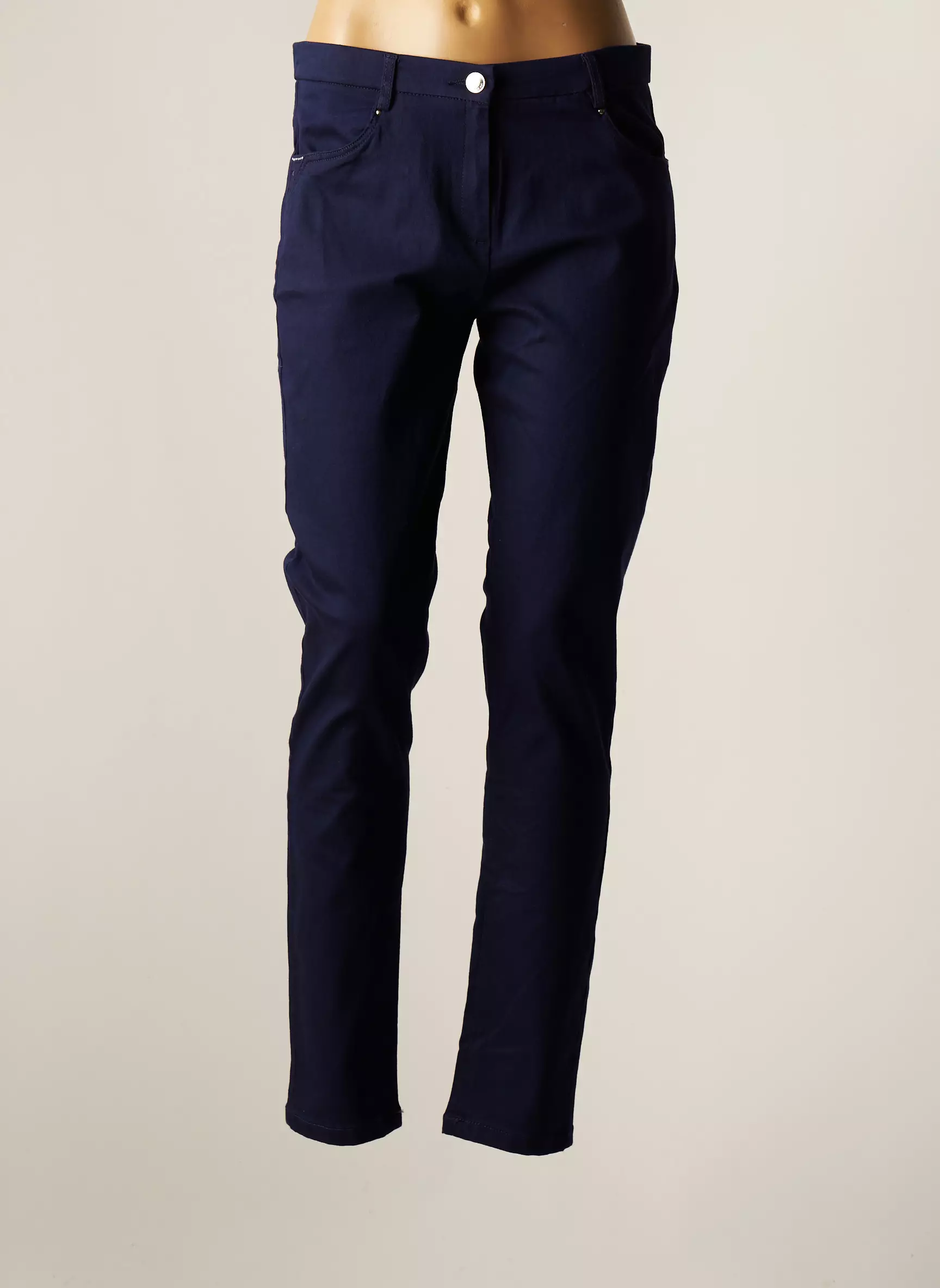 Christine Laure Pantalons Slim Femme couleur bleu
