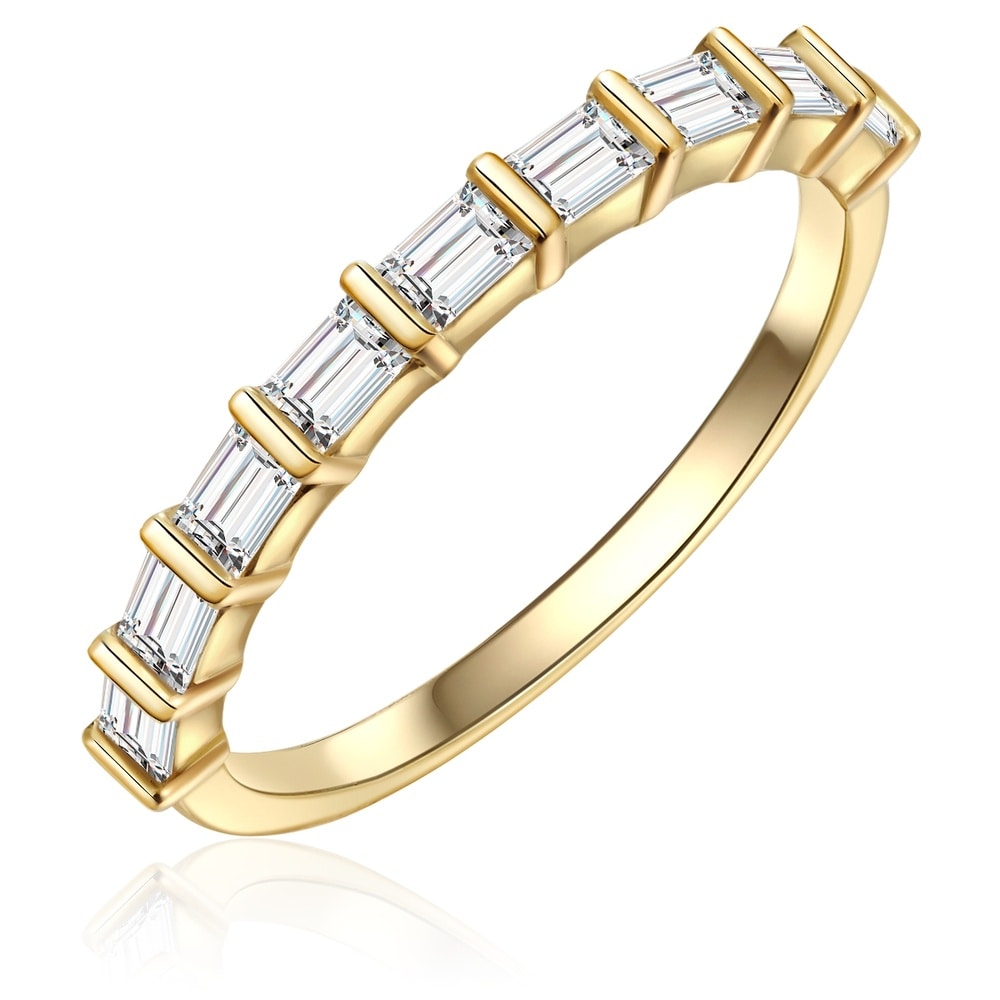 Glanzstücke München Bague en argent Argent sterling Oxyde de zirconium (CZ) en Or jaune Bague