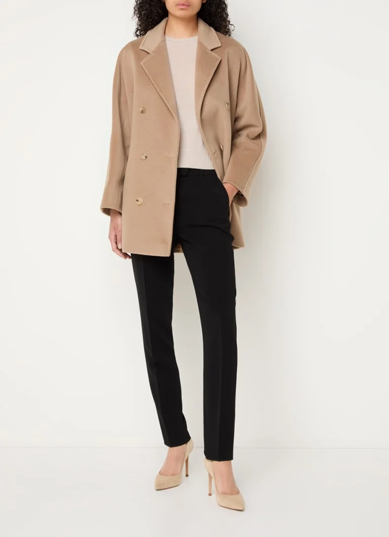 Παλτό MaxMara Rebus με σταυρωτό τελείωμα από μείγμα κασμίρ και πλαϊνές τσέπες