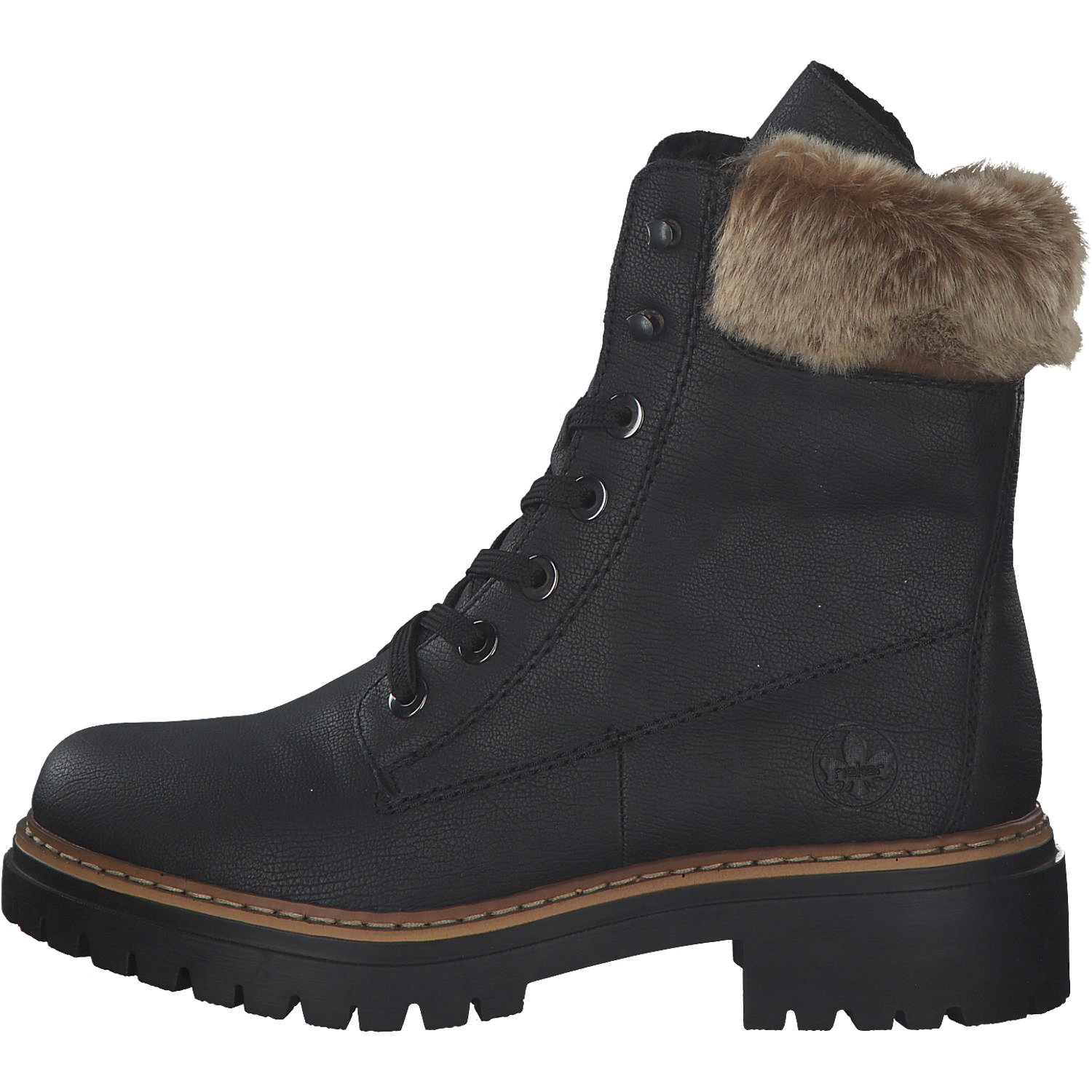Rieker 72630, Stiefeletten, Damen, Schwarz