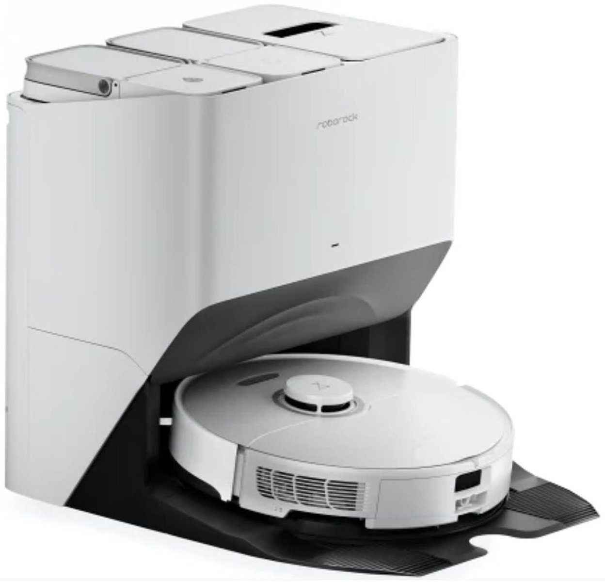 Roborock Nass-Trocken-Saugroboter Roborock S8 Pro Ultra Saugroboter mit Wischfunktion weiß, App-Steuerung, Andockstation, Wischfunktion