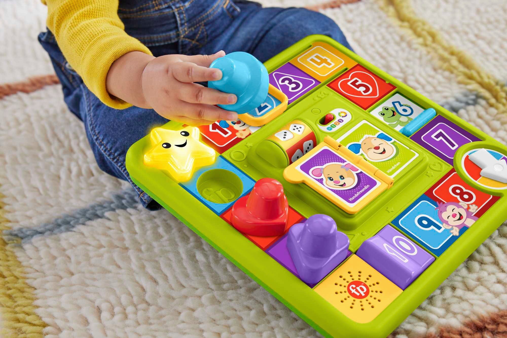 Fisher-Price® Lernspielzeug Lernspaß Hündchens Aktivitätenspielbrett, mit Licht und Musik
