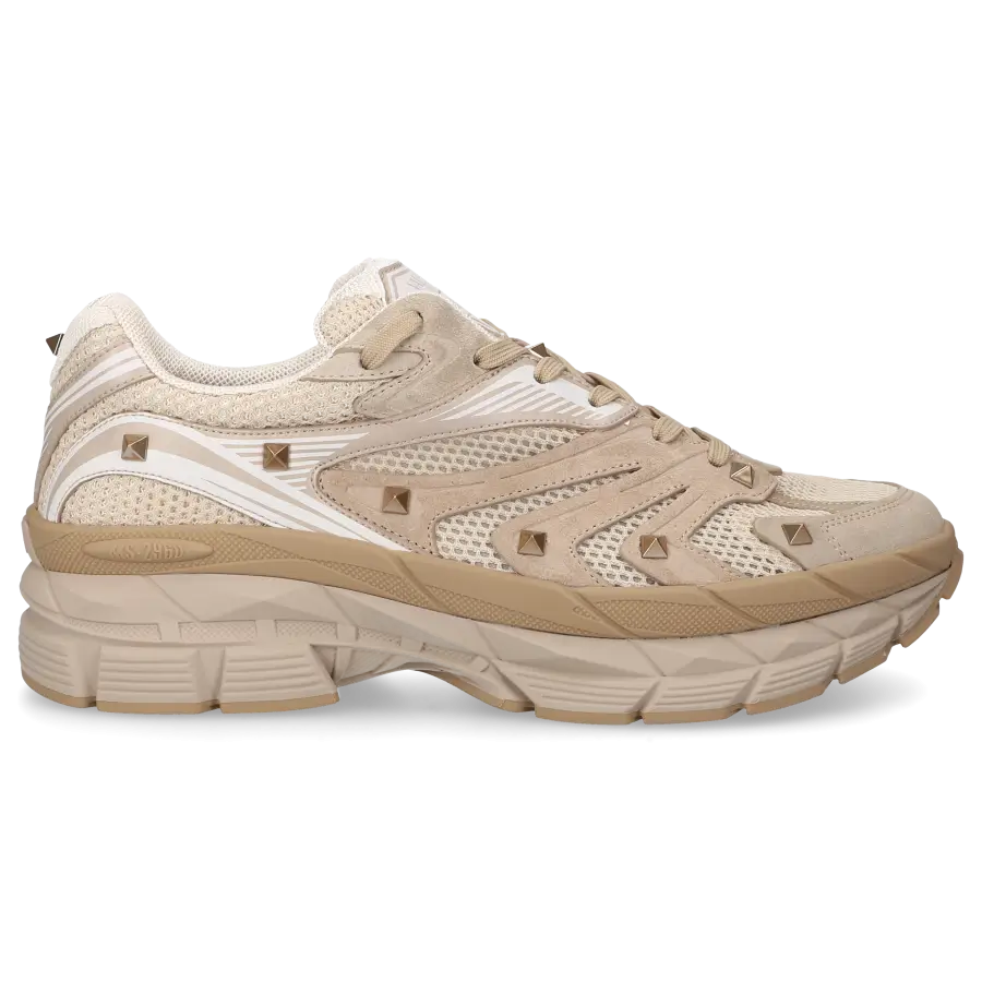 Valentino Garavani - Sneaker low MS-2960 Veloursleder - beige