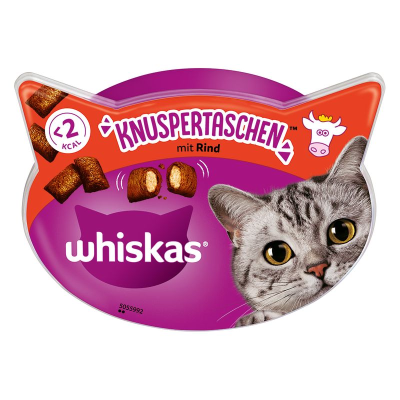 Mixpaket Whiskas Knuspertaschen 16 x 60 g