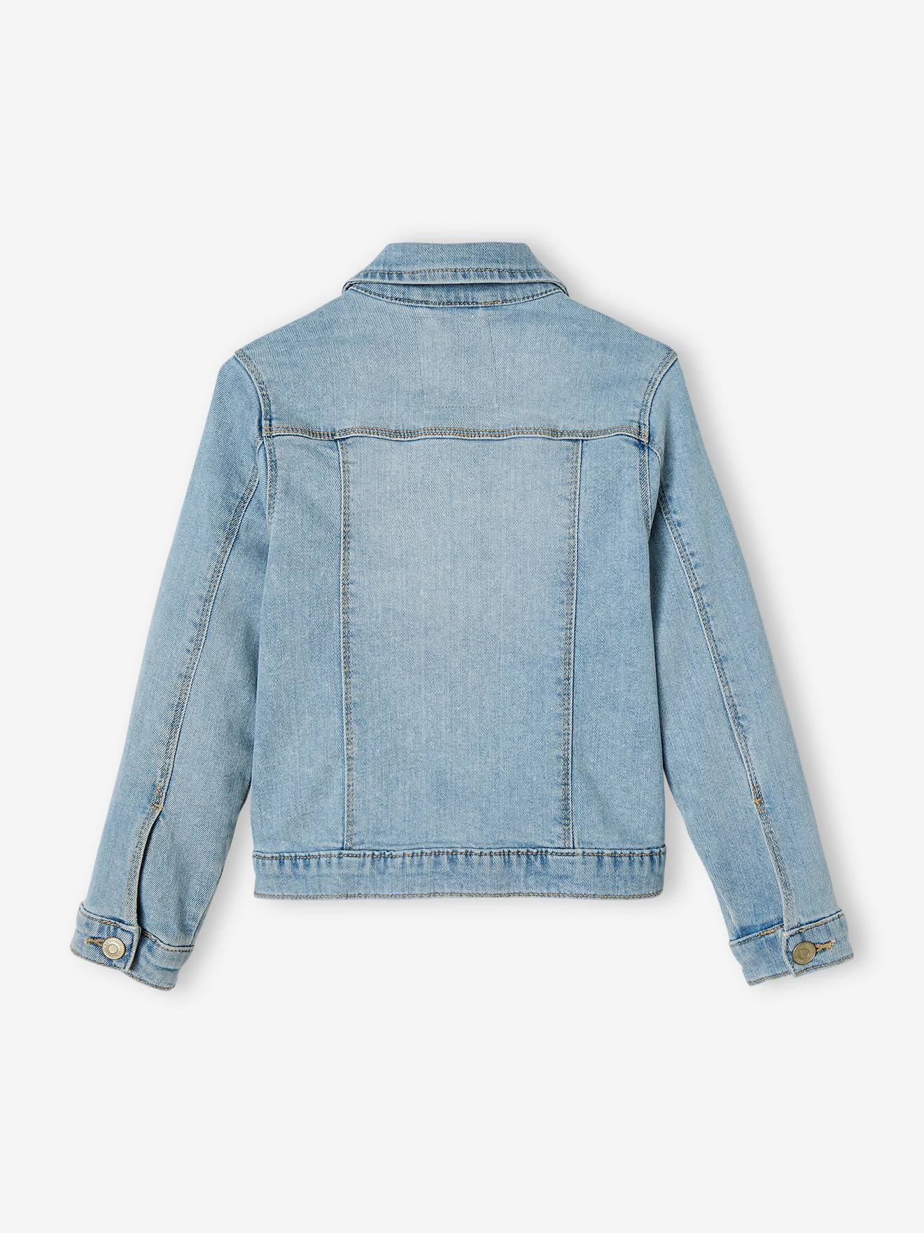 Veste en jean personnalisable fille double stone