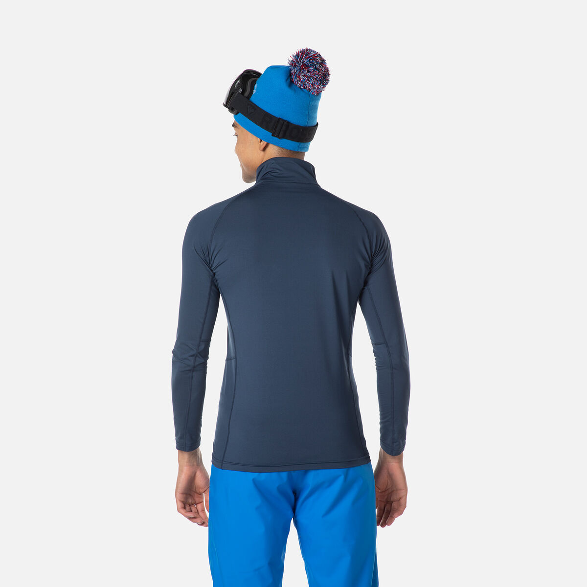 Herren-Baselayer-Oberteil mit halbem Reißverschluss