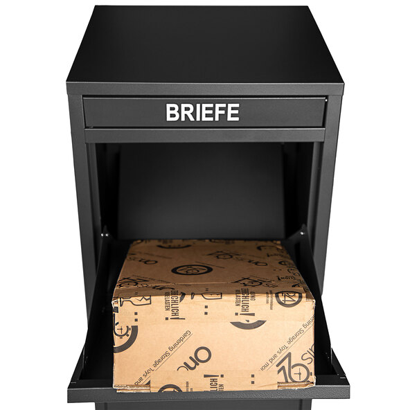 Paketbriefkasten mit Paketsafe, schwarz