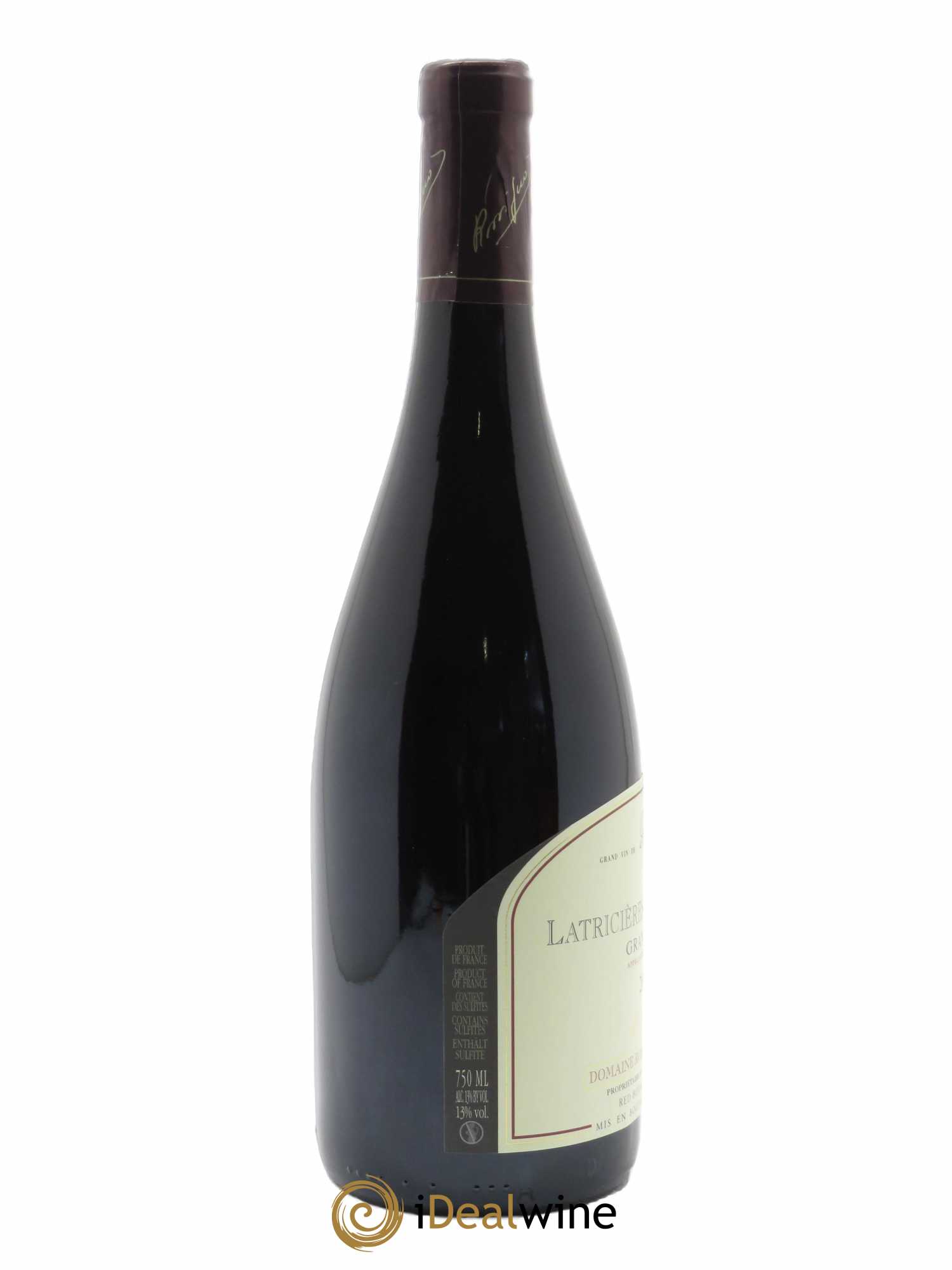 Latricières-Chambertin Grand Cru Rossignol-Trapet (Domaine)  2020 - Lot de 1 Bouteille