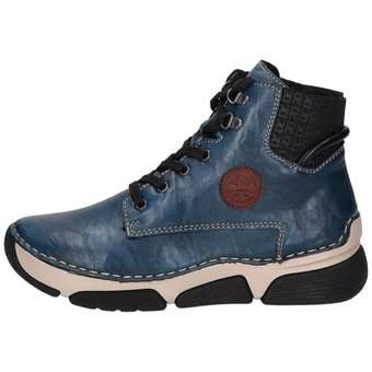 Rieker Schnürstiefelette in blau
