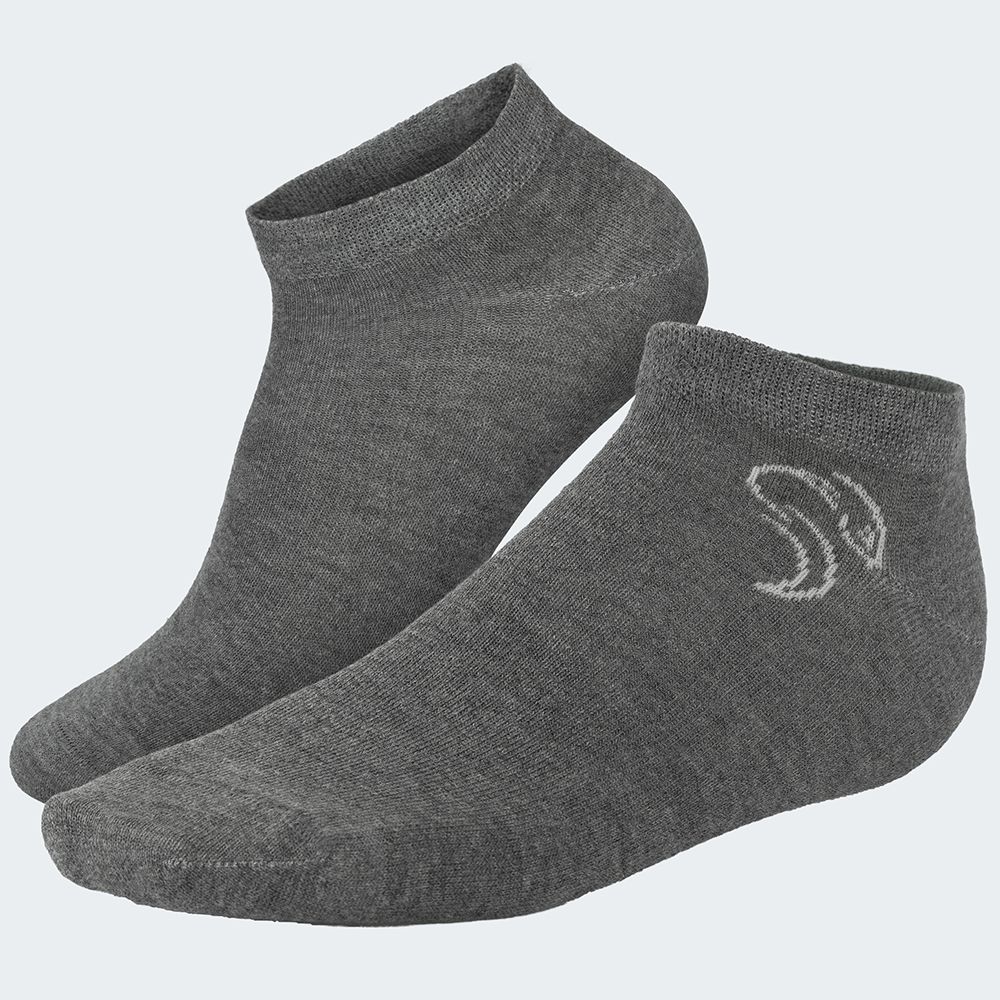 Black Snake 3-Pack Grey Smooth Style Sneakersocken