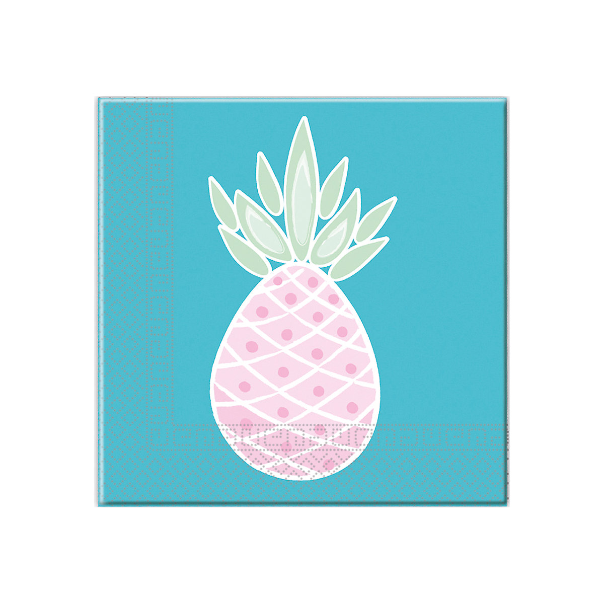 Servietten Ananas, 33 x 33 cm, 2-lagig, 20 Stück