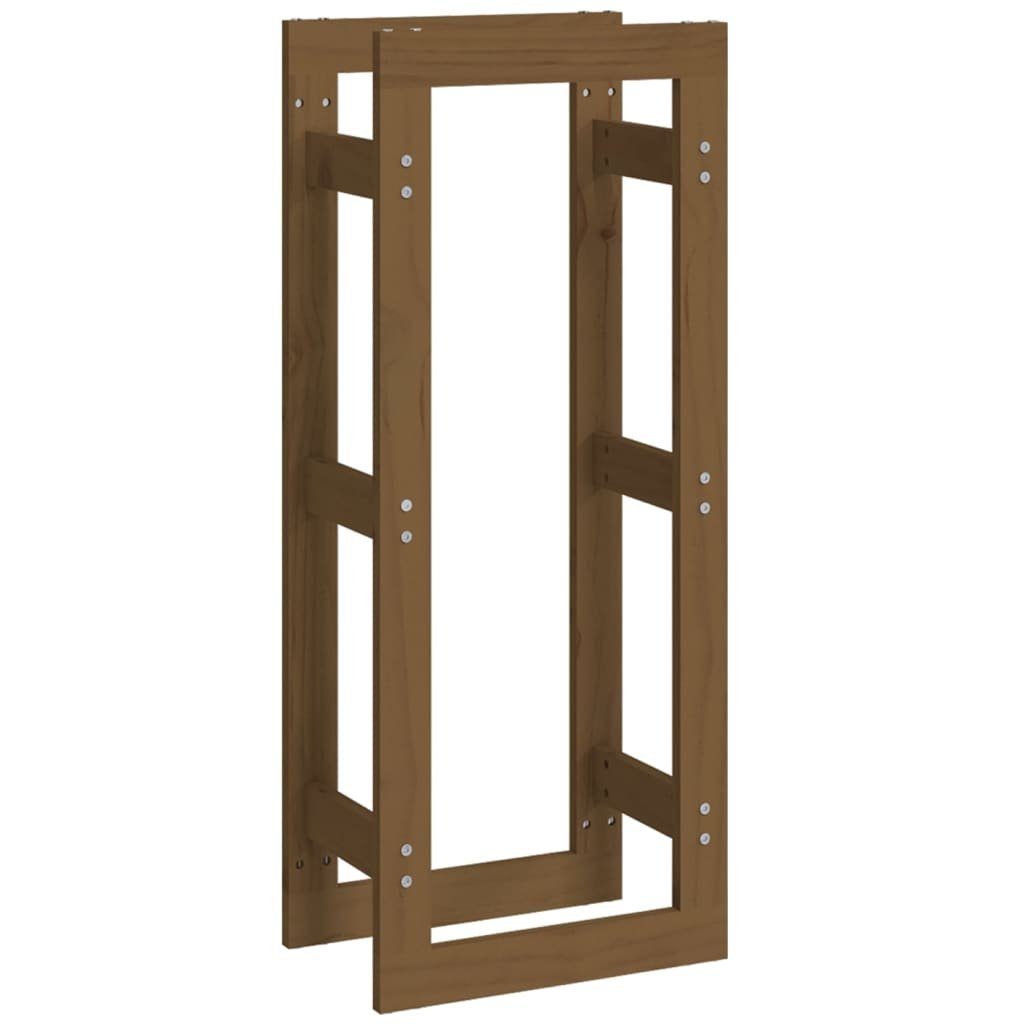vidaXL Kaminholzregal Kaminholzregal Honigbraun 41x25x100 cm Massivholz Kiefer, BxTxH:41x25x100 cm