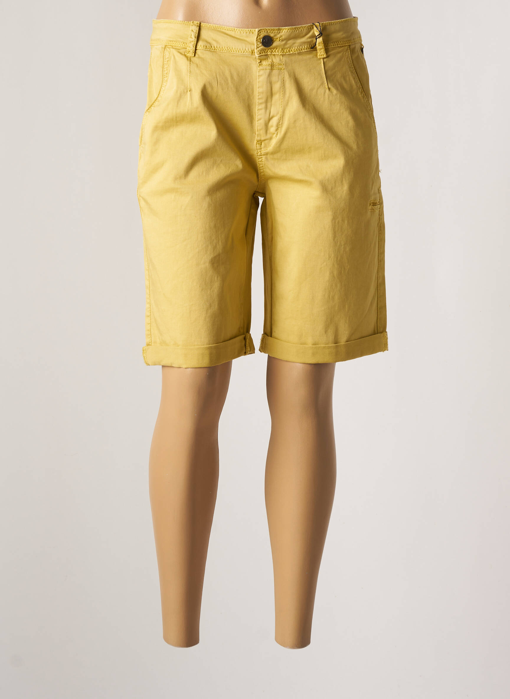 Broadway Bermudas Femme couleur jaune