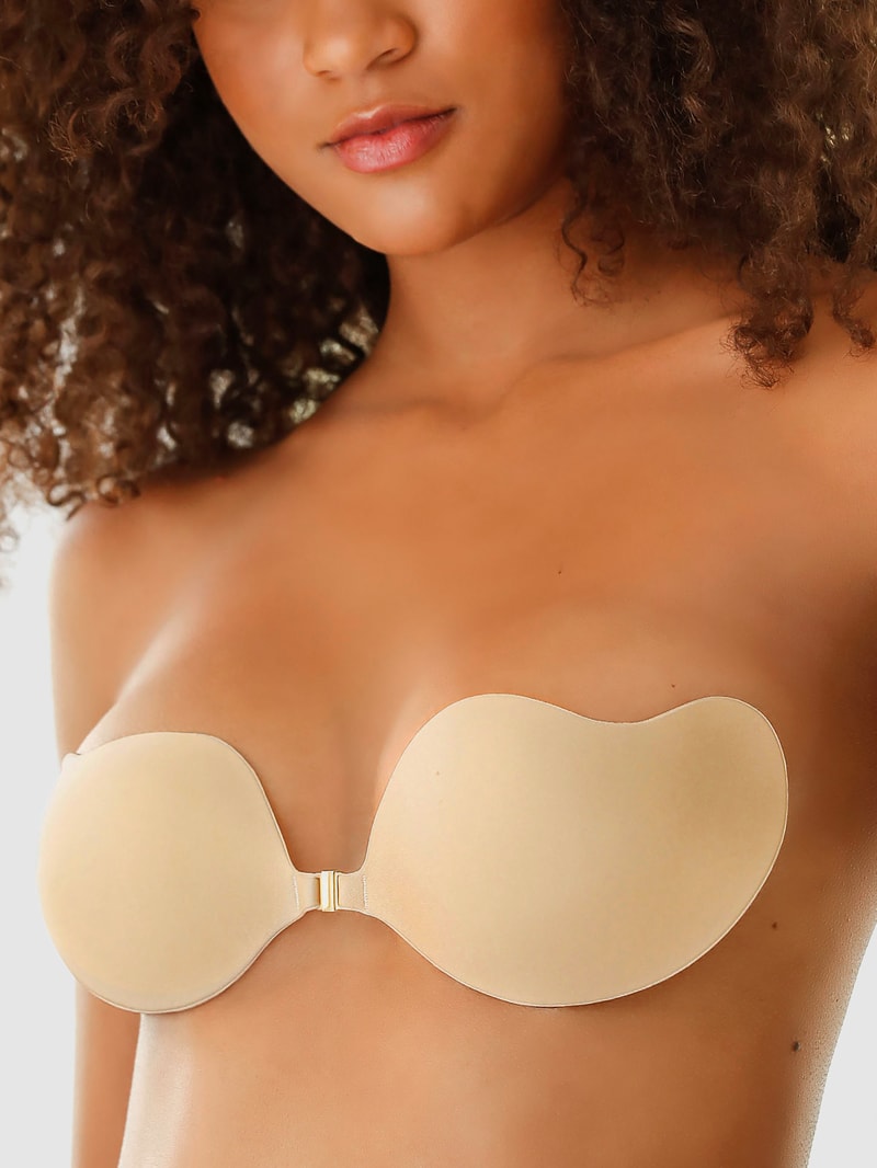 Klebe-BH mit Vorderverschluss in beige