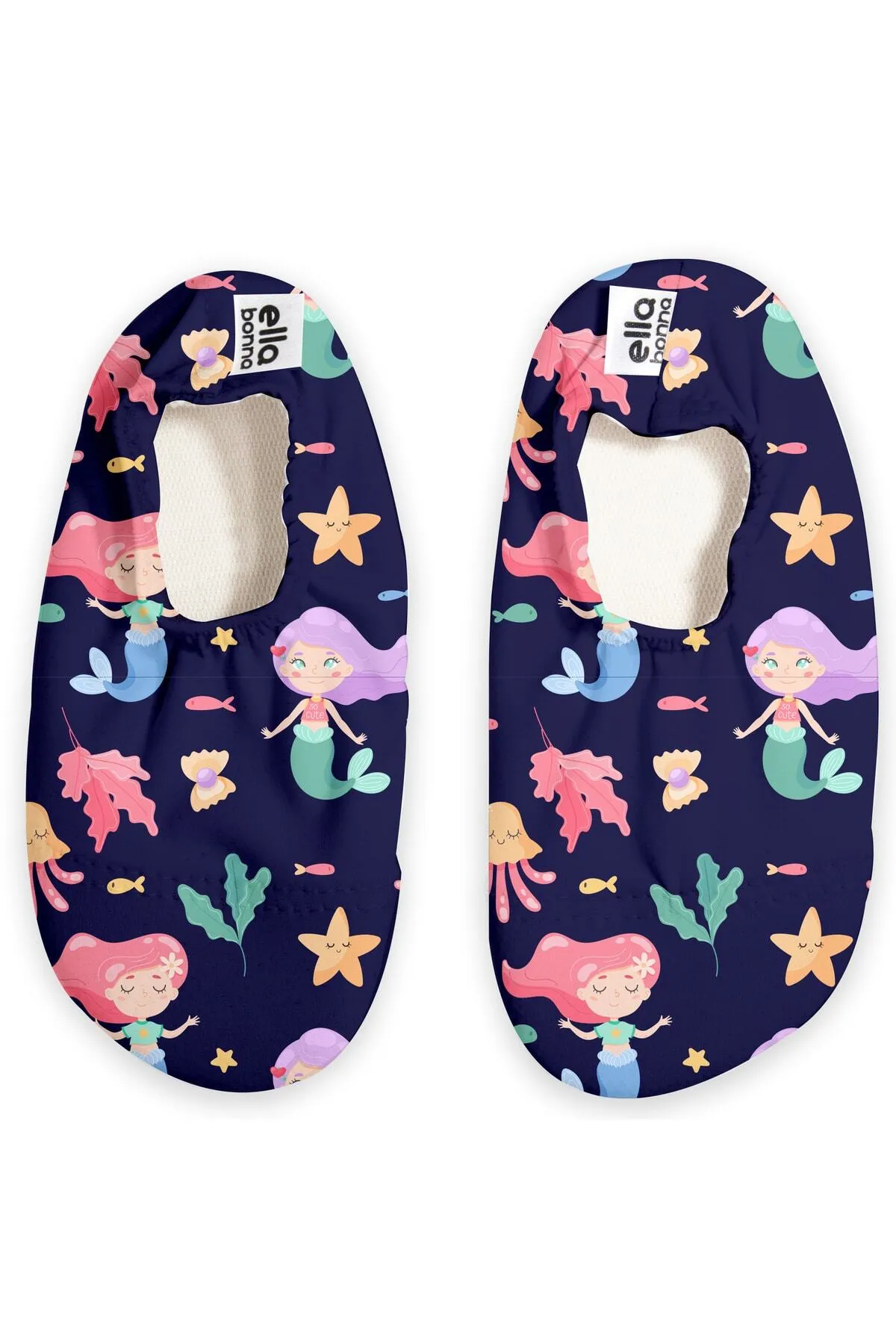 Ella Bonna  Rutschfeste Sohle, Unisex Baby, Kinder Seeschuhe, Poolschuhe, Ocean Life