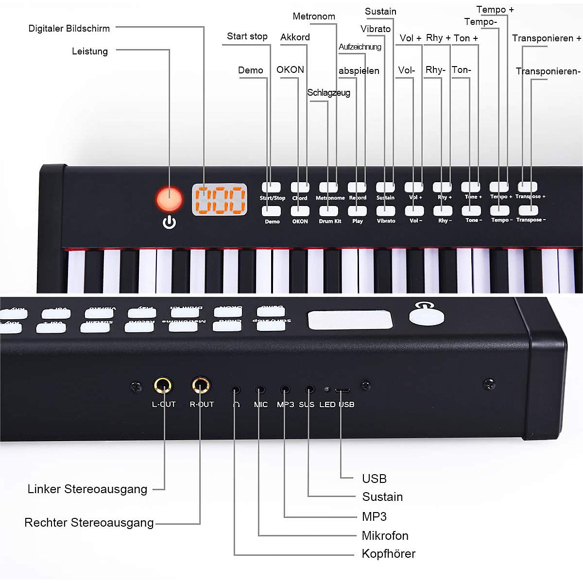 Keyboard 88-tasten für Anfänger