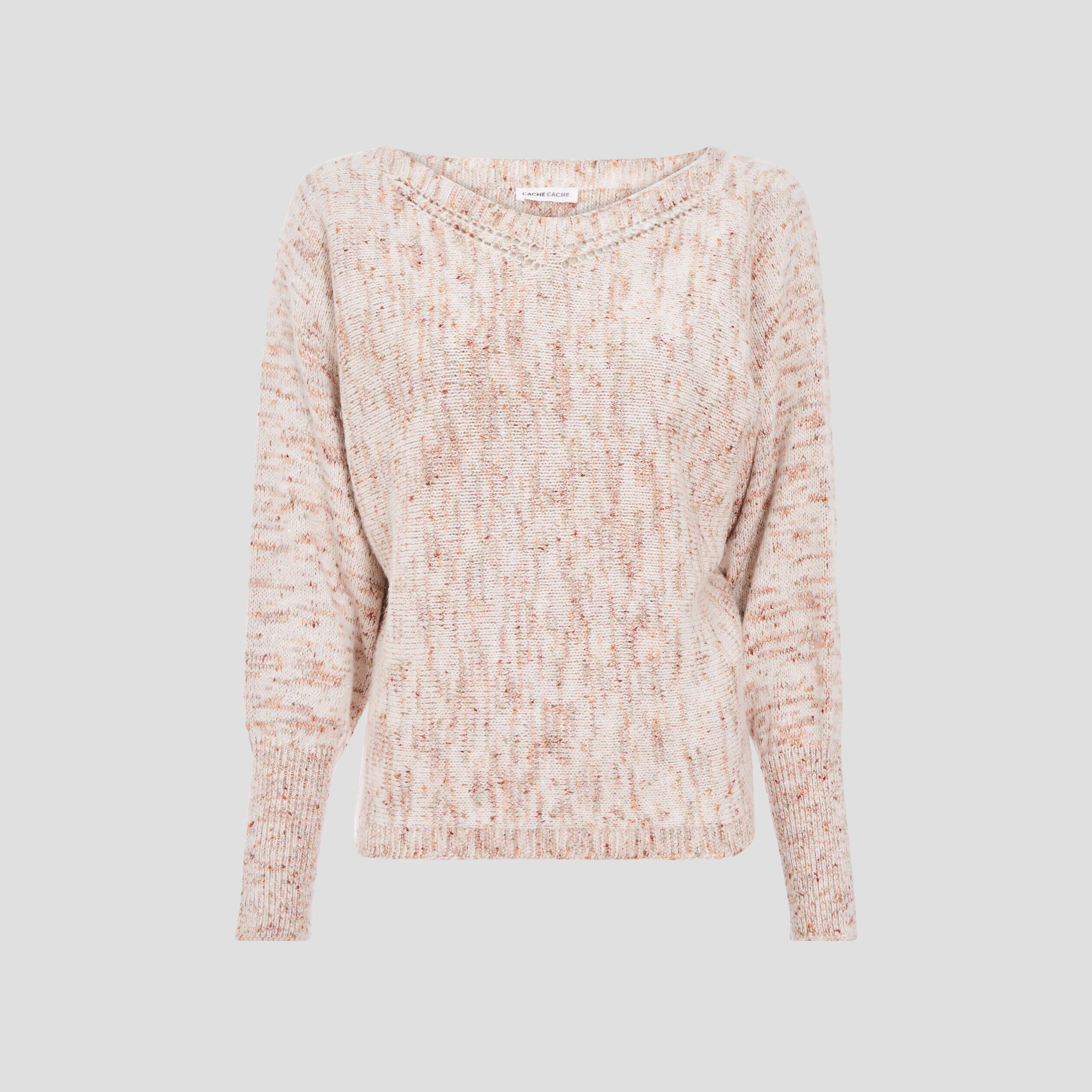 Pull manches papillons marron femme | Cache Cache