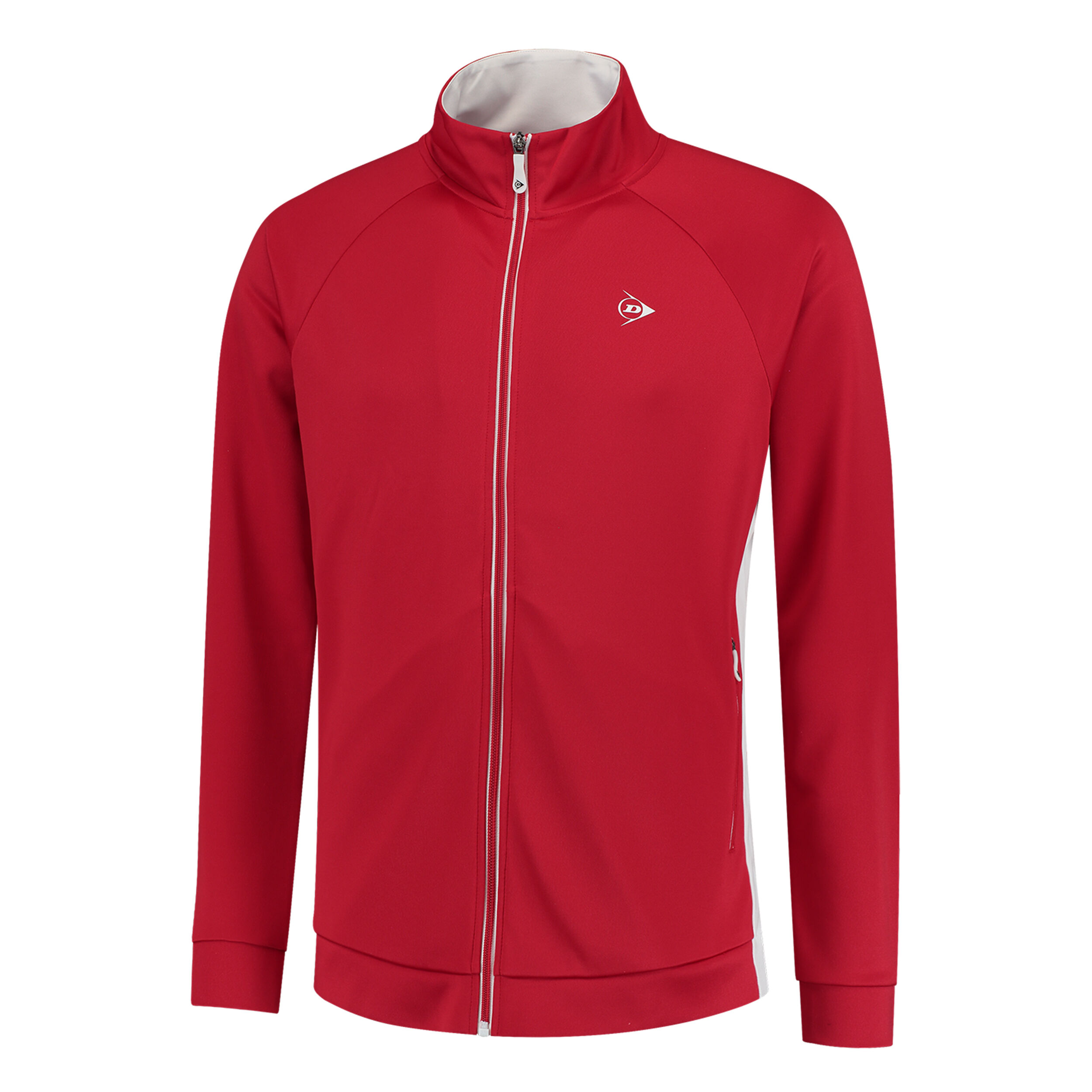 Knitted Trainingsjacke Herren - Rot, Weiß