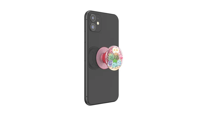 PopGrip - ausziehbarer Handy-Griff Handyhalter - Pokémon Bulbasaur Terrarium