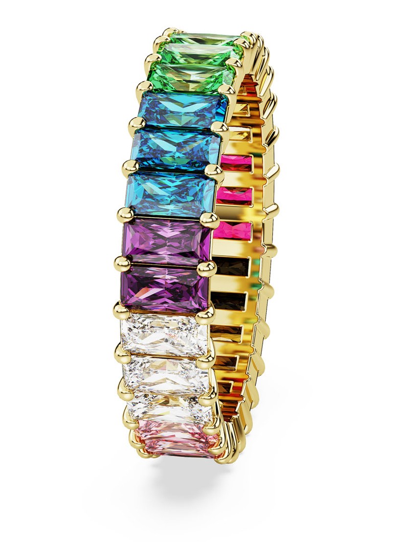 Anello Swarovski Matrix placcato oro 58