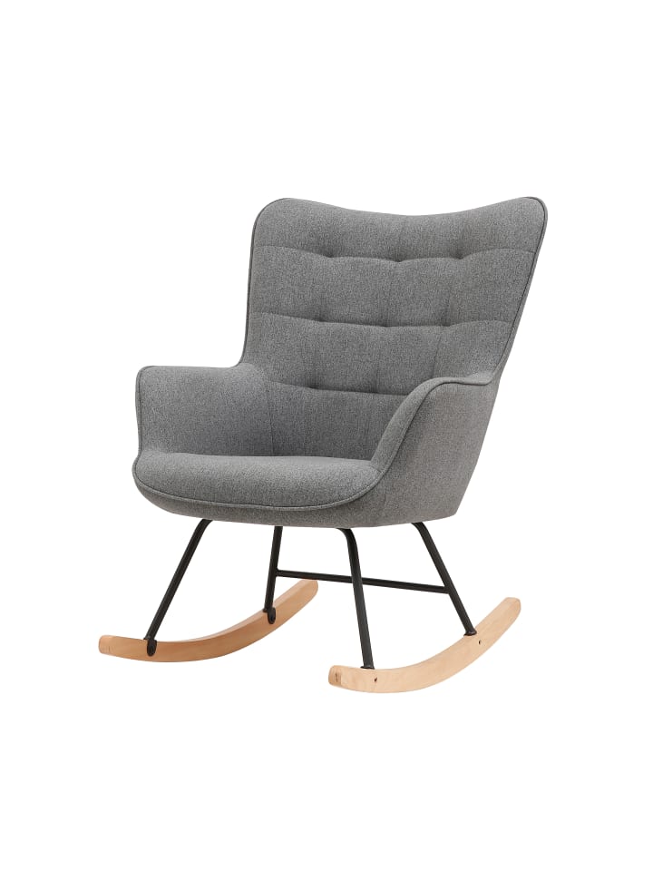 byLiving Schaukelstuhl RICHIE in Grau günstig kaufen onesize