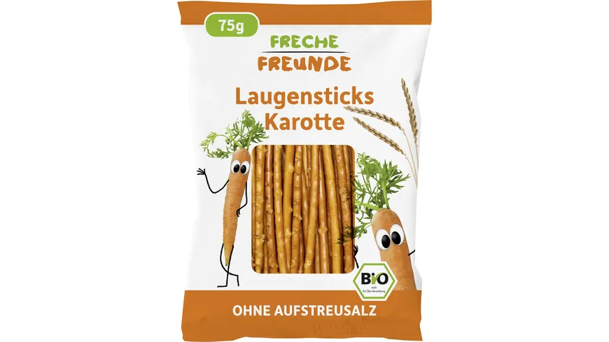 Freche Freunde Bio Freche Laugensticks Karotte 75 g