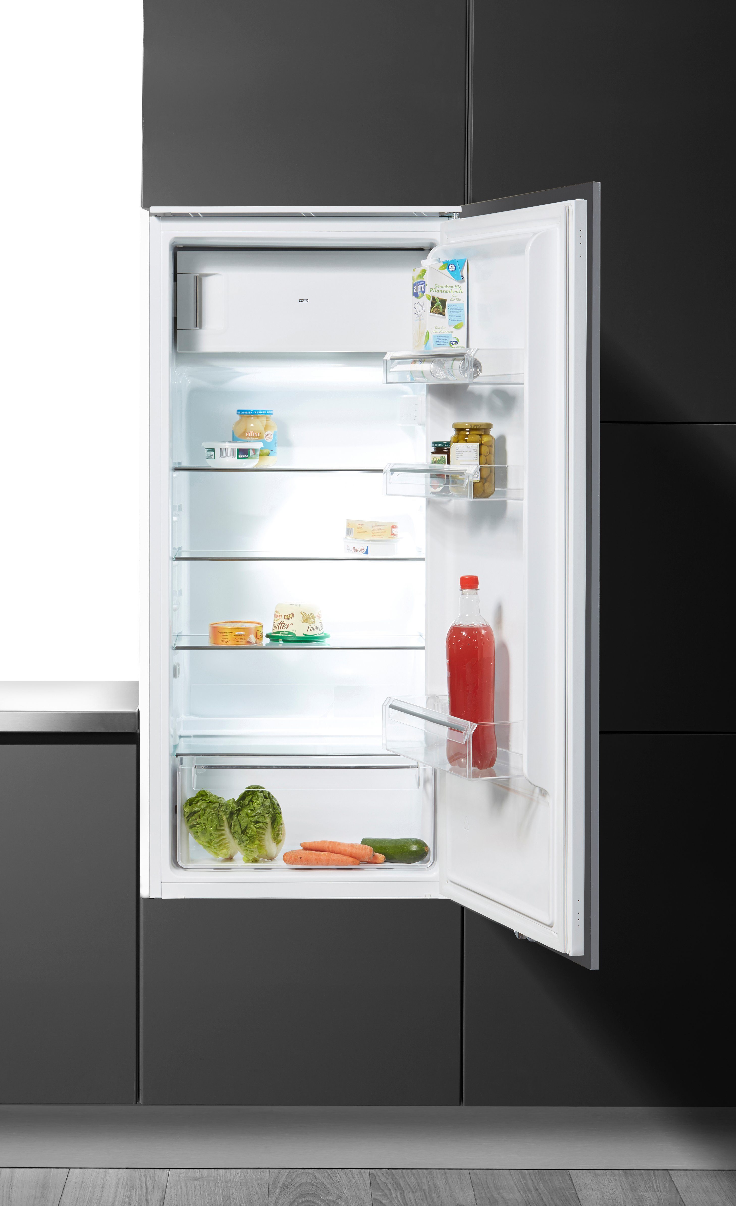 Hanseatic Einbaukühlschrank HEKS12254GF, 123 cm hoch, 54 cm breit