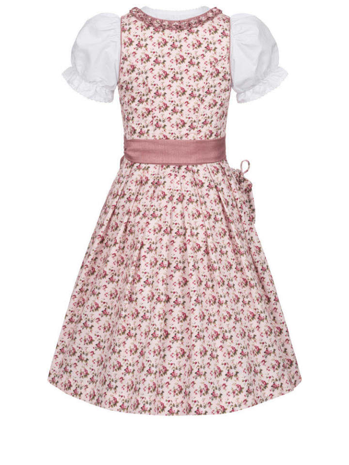 Nübler Kinderdirndl 3-teilig Matilda in Rosé günstig kaufen