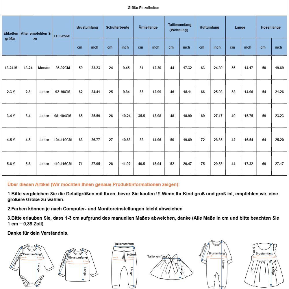 Lapastyle Sportanzug Lässige Sportanzüge für Kinder im Frühling Herbst, Pullover & Hose